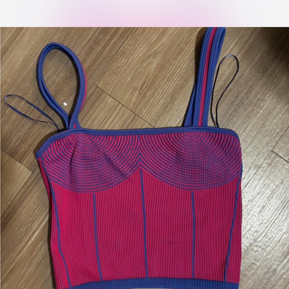 Zara Pink and Blue Striped Camisole